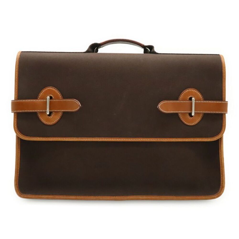 Hermes Buenaventura MM Leather Briefcase